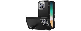 For iPhone 13 Pro PEAK 3in1 Toughest Hybrid with Stand Cover Case - Black/Black