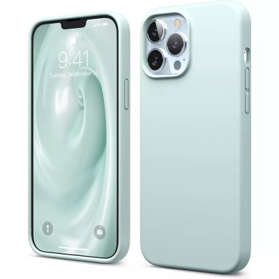 For iPhone 13 Pro Passion Square Hearts WindMill Love Balloon Fun Case Cover - Teal