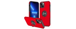 For iPhone 13 Pro Premium Circle [Magnetic Circle] KickKickstand - Red