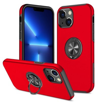 For iPhone 13 Pro Premium Circle [Magnetic Circle] KickKickstand - Red