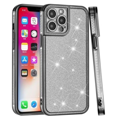 For iPhone 13 Pro Premium Glitter Epoxy Thick TPU Case Cover - Luxury
