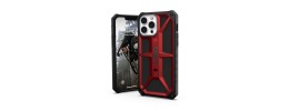For iPhone 13 Pro Premium Minimalistic Slim Tough ShockProof Hybrid Case Cover - Flame Scarlet
