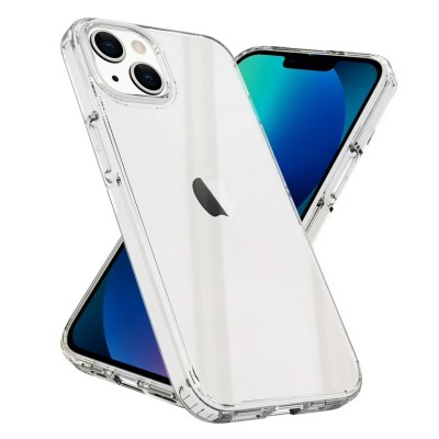 For iPhone 13 Pro Pure Transparent Thick Hybrid Camera Case Cover - Clear