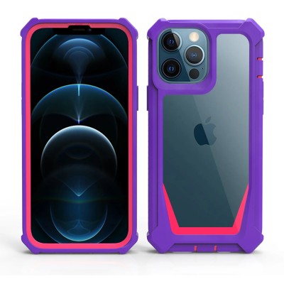 For iPhone 13 Pro ROCK Solid Tough Shockproof Ultimate Hybrid Case Cover - Color Combination C