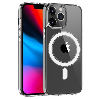 For iPhone 13 Pro Rank [Magnetic Circle] Tough Strong Modern Fused Hybrid - Black