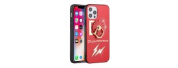 For iPhone 13 Pro SPLENDID Diamond Glitter Ornaments Engraving Case Cover - Harmony Rays Red