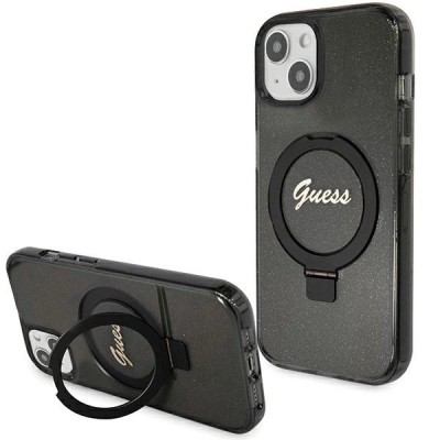 For iPhone 13 Pro SQUARE Passion Glitter Diamond Ring Stand Case Cover - BLACK CHROME G