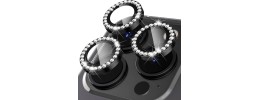 For iPhone 13 Pro SQUARE Passion Glitter Diamond Ring Stand Case Cover - BLACK CHROME A