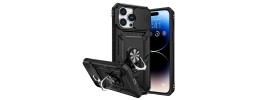 For iPhone 13 Pro SQUARE Passion Glitter Diamond Ring Stand Case Cover - BLACK CHROME H