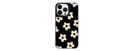 For iPhone 13 Pro SQUARE Passion Glitter Diamond Ring Stand Case Cover - Floral Design√Ç¬†Black