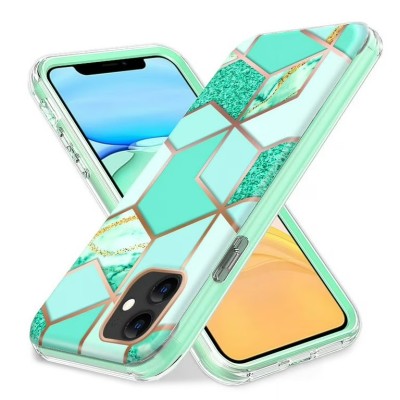 For iPhone 13 Pro Slick 3in1 Premium IMD Electroplated Hybrid Design Case Cover - I