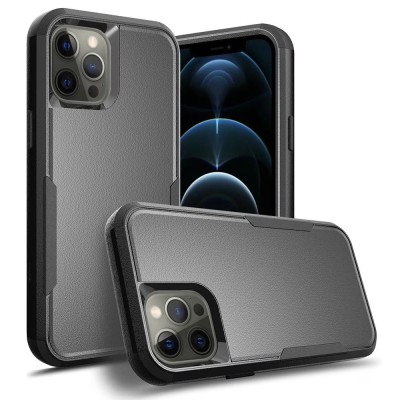 For iPhone 13 Pro Tough Anti-Slip Hybrid Case Cover - Black