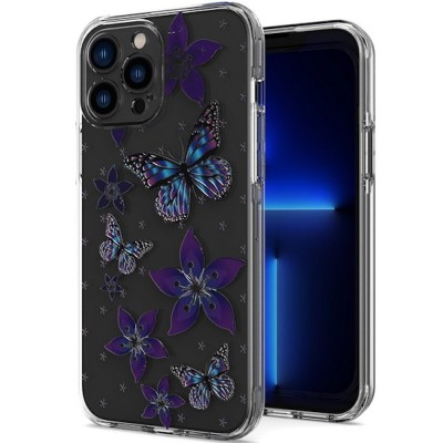 For iPhone 13 Pro Tough Anti-Slip Hybrid Case Cover - Butterfly