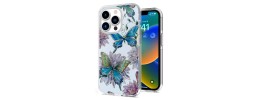 For iPhone 13 Pro Trendy Fashion Design Hybrid Case Cover - Astonishing Floral