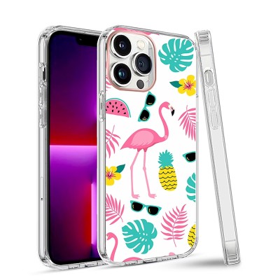 For iPhone 13 Pro Trendy Fashion Design Hybrid Case Cover - Chevron