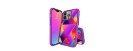For iPhone 13 Pro Trendy Fashion Design Hybrid Case Cover - Geometric