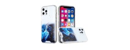 For iPhone 13 Pro Vogue Epoxy Glitter Hybrid Case Cover - Colorful Galaxy