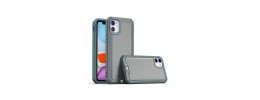 For iPhone 13 / iPhone 14 6.1" METKASE Rank Tough Strong Modern Fused Hybrid in Slide-Out Package - Grey