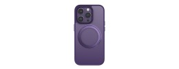 For iPhone 14/13 Loop Hybrid with [Magnetic Ring Circle] 360 degrees Rotational Kickstand Case Cover - Light Purple