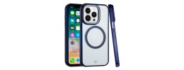 For iPhone 14 6.1" Core [Magnetic Circle] Colorful Buttons Thick 2mm Hybrid - Midnight Green