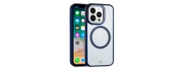 For iPhone 14 6.1" Design Quotation [Magnetic Circle] Transparent Shockproof Hybrid - Floral D