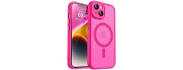 For iPhone 14 6.1" METKASE Exquisite Tough Shockproof Hybrid in Slide-Out Package - Hot Pink/Black
