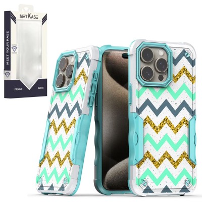 For iPhone 14 6.1" METKASE Premium√Ç¬†Exquisite Design Hybrid in Slide-Out Package - Mandala