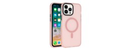 For iPhone 14 6.1" [Magnetic Circle] ShockProof 4-Time Injection Strong Hybrid - Pink