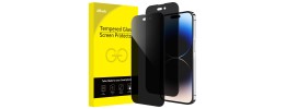 For iPhone 14 PLUS Book Package Full Screen Edge to Edge Tempered Glass - Black
