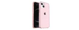 For iPhone 14 PLUS Glitter Ultra Thick 3mm Transparent Hybrid Case Cover - Pink