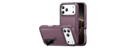 For iPhone 14 PLUS PEAK 3in1 Toughest Hybrid with Stand Cover Case - Burgundy/Black