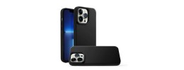 For iPhone 14 PLUS Premium LIQUID Silicone with Metal Buttons and Camera Edges Case Cover - Black