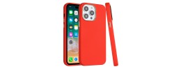 For iPhone 14 PLUS Radiant Chrome Diamonds Hybrid Case Cover - Red