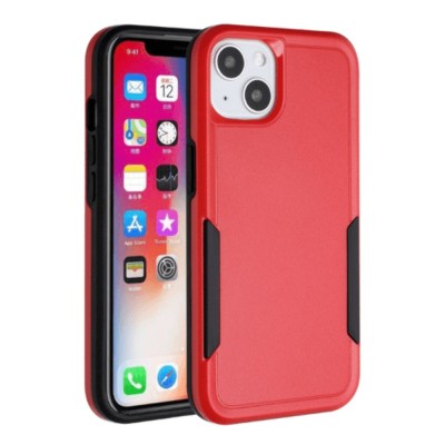For iPhone 14 PLUS Rank Tough Strong Modern Fused Hybrid Case Cover - Red