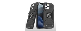 For iPhone 14 PLUS Thunder Kickstand Hybrid Case Cover - Black