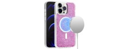 For iPhone 14 PLUS Ultimate PU Leather [Magnetic Circle] Beautiful Hybrid - Lavender