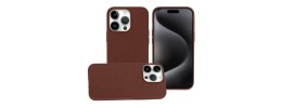 For iPhone 14 PRO MAX 6.7" METKASE Apple-Peel Stick PU Leather [Magnetic Circle] Premium Hybird Case - Brown