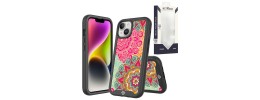 For iPhone 14 PRO MAX 6.7" METKASE Premium Exotic Design Hybrid Case in Slide-Out Package - Mandala