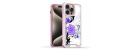 For iPhone 14 PRO MAX 6.7" METKASE Premium RANK Design Fused Hybrid in Slide-Out Package - Purple Lily