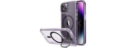 For iPhone 14 PRO MAX 6.7" Magnetic Ring Stand Classic Design FULL Camera Protection Hybrid Case - Dark Purple