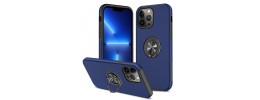 For iPhone 14 PRO MAX 6.7" Rank [Magnetic Circle] Tough Strong Modern Fused Hybrid - Blue