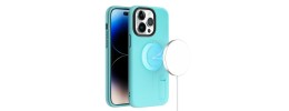 For iPhone 14 PRO MAX 6.7" Shockproof Hybrid [Magnetic Circle] with Stand - Teal
