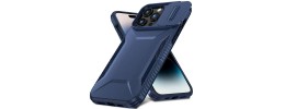 For iPhone 14 PRO MAX 6.7" Ultimate U Design Hybrid with Camera Window Covering - Dark Blue