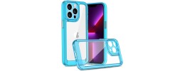 For Apple iPhone 14 PRO 6.1" SpaceX Ultra Transparent Tone Case Cover - Blue