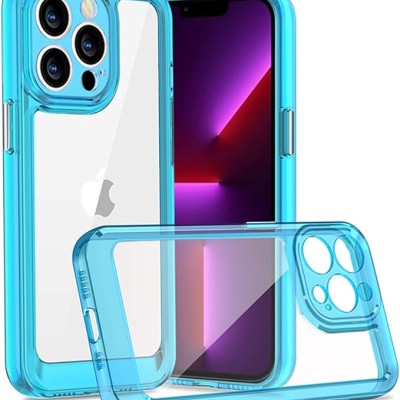 For Apple iPhone 14 PRO 6.1" SpaceX Ultra Transparent Tone Case Cover - Blue