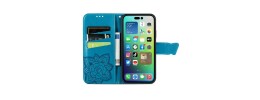 For iPhone 14 Plus 6.7" [Magnetic Circle] Wallet With Independent Detachable Card Holder - Blue