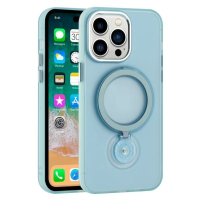 For iPhone 14 Plus 6.7" Premium Circle [Magnetic Circle] KickKickstand - Light Blue