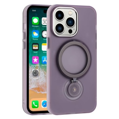 For iPhone 14 Plus 6.7" Premium Circle [Magnetic Circle] KickKickstand - Light Purple
