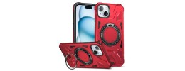 For iPhone 14 Plus 6.7" Premium Circle [Magnetic Circle] KickKickstand - Red