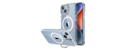 For iPhone 14/iPhone 13 Complete Magnetic Metal Ring Stand Camera Protection Hybrid - Blue